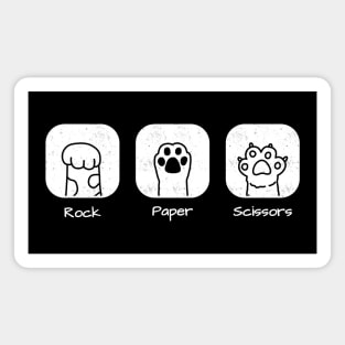 Rock Paper Scissors Cat Paws Magnet